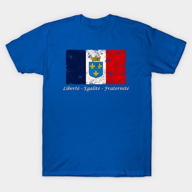 Flag of France T-Shirt by gijimbo83